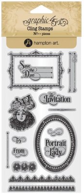 Graphic 45 Cling Stamp Set - Portrait Of A Lady #3