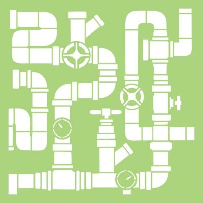 Kaisercraft 6"x6" Designer Template - Pipes