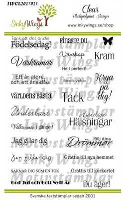 InkyWings Clear Stamps - Födelsedag