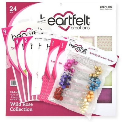 Heartfelt Creations Wild Rose Collection - Includes 1 Of Each Item In Collection