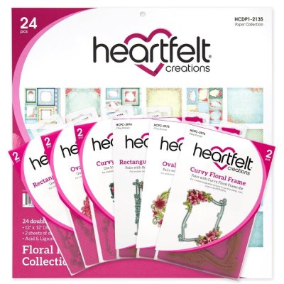 Heartfelt Creations Floral Frames Collection - Includes 1 Of Each Item In Collection