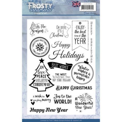 Jeanines Art Clear Stamps - Frosty Ornaments English Text