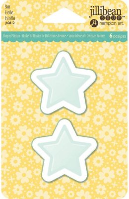 Jillibean Soup Card Shakers - Star (6 pack)