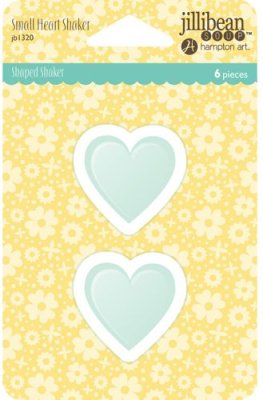 Jillibean Soup Card Shakers - Small Hearts (6 pack)