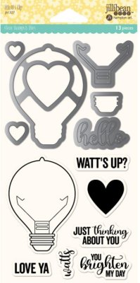 Jillibean Soup Shaker Clear Stamps & Die Set - Watts Up