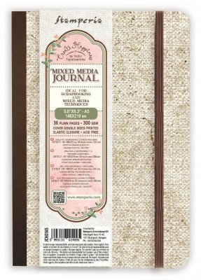 Stamperia A5 Paper Mixed Media Journal - Create Happiness 36 Blank Pages/300gsm