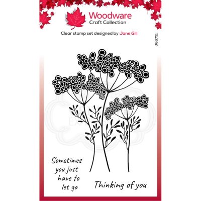 Woodware 4"x6" Clear Stamps - Letting Go