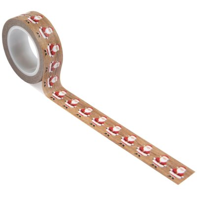 Echo Park Jingle All The Way Washi Tape - Jolly Santa Claus (30 feet in length (9.14 m))