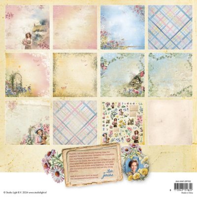 Studio Light 12”x12” Scrapbooking Paper Pad - Wild & Free (12 sheets)