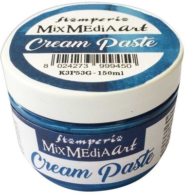 Stamperia Cream Paste - Metallic Blue (150ml)