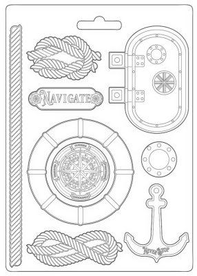 Stamperia A4 Soft Mould - Lady Vagabond Lifestyle Navigate