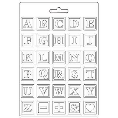 Stamperia A4 Soft Mould - Daydream Alphabet