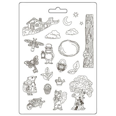 Stamperia A4 Soft Mould - Hidden Grove