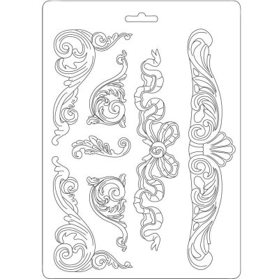 Stamperia A5 Soft Mould - Classic Decorations
