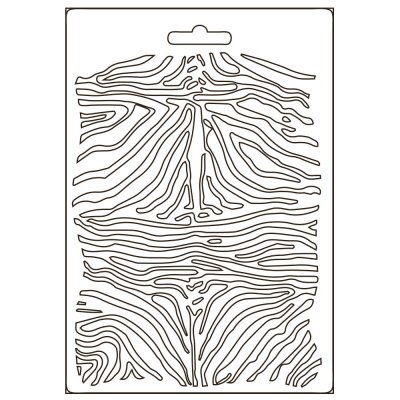 Stamperia A5 Soft Mould - Savana Zebra Pattern