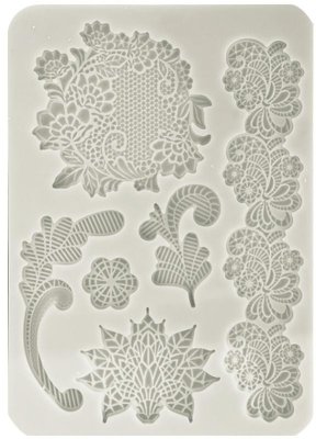 FÖRBESTÄLLNING! Stamperia A5 Silicone Mould - Brocante Antiques Laces