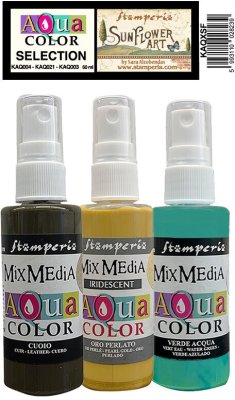 FÖRBESTÄLLNING - Stamperia Aquacolor - Sunflower Art (3 pack)
