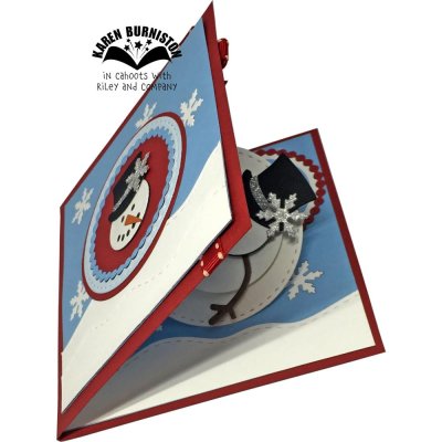 Karen Burniston Dies - Snowman Twist Circle Pop-Up