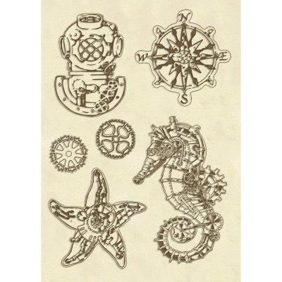 Stamperia A5 Wooden Shapes - Sea World
