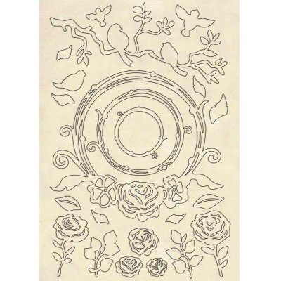 Stamperia A5 Wooden Shapes - Garlands