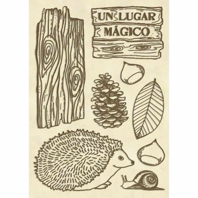 Stamperia A6 Wooden Shapes - Hedgehog