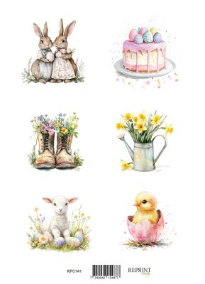 Reprint A4 Papper Klippark - Easter 1