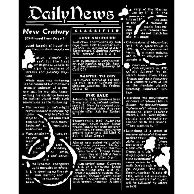 Stamperia 20x25cm Stencil - Coffee And Chocolate Daily News