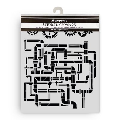 Stamperia 20x25cm Thick Stencil - Gardens of Time Tubes