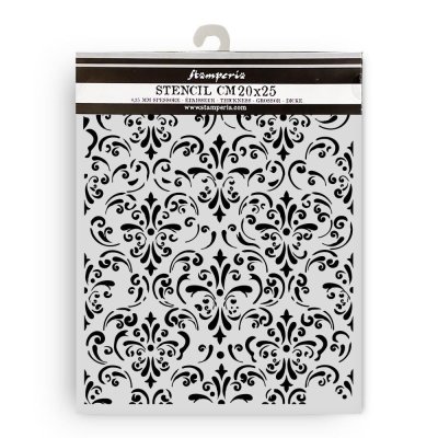 Stamperia 20x25cm Thick Stencil - Gardens of Time Wallpaper