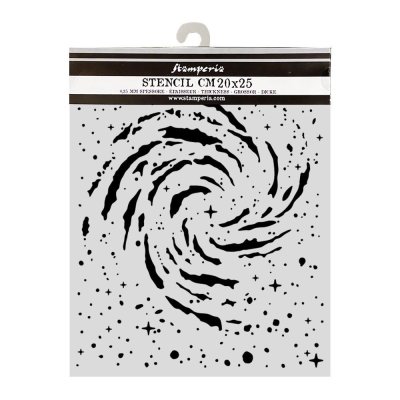 Stamperia 20x25cm Thick Stencils - Cosmos Swirling Nebula