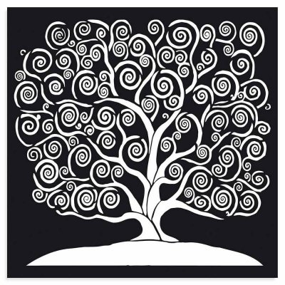 Stamperia 30x30cm Thick Stencil - Tree of life
