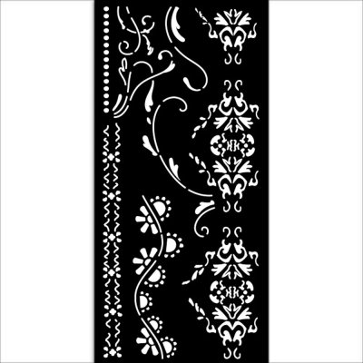 FÖRBESTÄLLNING! Stamperia 12x25cm Thick Stencil - Old Lace Borders