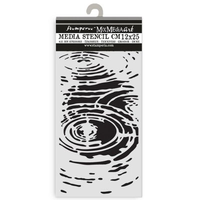 Stamperia 12x25cm Thick Stencil - Herbarium Silvae Water Pattern