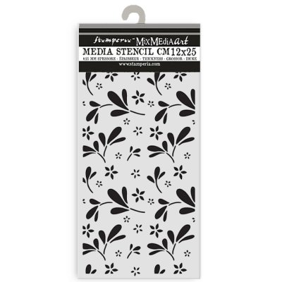 Stamperia 12x25cm Thick Stencil - Family Big Flower Pattern