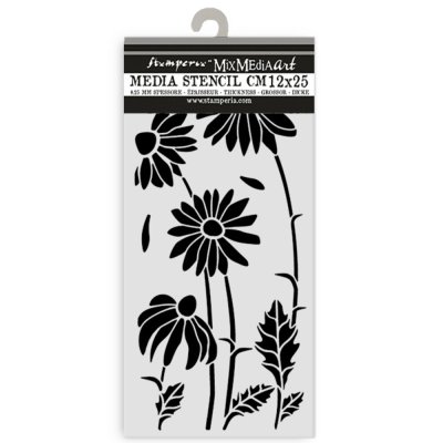 Stamperia 12x25cm Thick Stencil - Daisy Art Daisies