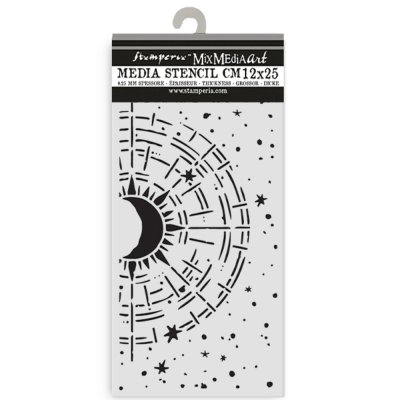 Stamperia 12x25cm Thick Stencil - Secret Diary Cosmic Compass