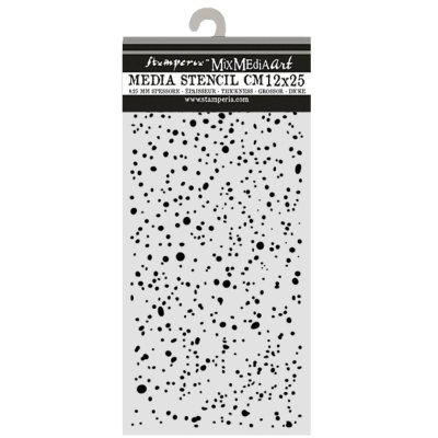 Stamperia 12x25cm Thick Stencils - Cosmos Ink Spots