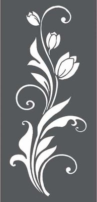 Stamperia 12x25cm Thick Stencil - Tulip decoration