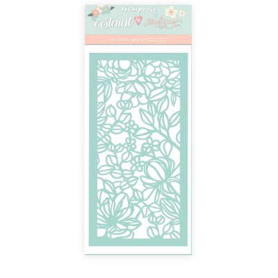 Stamperia 12x25cm Thick Stencil - Celebration Flowers and Leaves