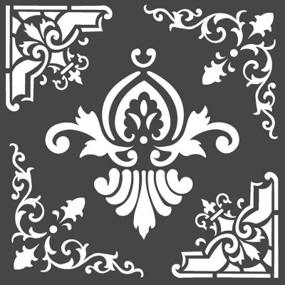 Stamperia 18x18cm Thick Stencil - Princess Freeze