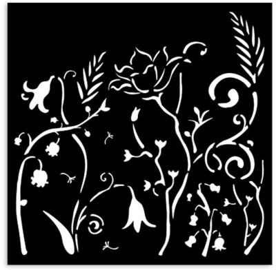 Stamperia 12x12cm Thick Stencil - Hidden Grove Flowers