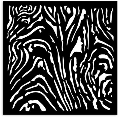 Stamperia 12x12cm Thick Stencil - Hidden Grove Wood Pattern