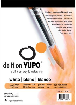 Legion Yupo Paper - White 5"x7" (10 Sheets)