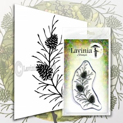 Lavinia Stamps Clear Stamps - Fir Cone Branch