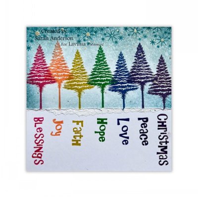 Lavinia Stamps Clear Stamps - Snowy Fir Tree Small