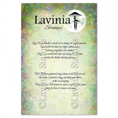 Lavinia Stamps Clear Stamps - Dill & Sage Words