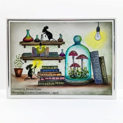 Lavinia Stamps Clear Stamps - Purple Cap Mushrooms