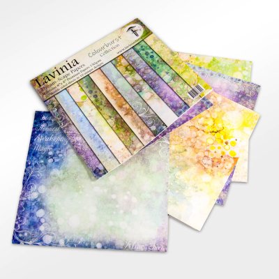 Lavinia Stamps 8”x8” Dreamscape Papers - The Colourburst Collection (30 sheets)