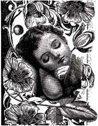 LaBlanche Silicone Stamp - SLEEPING CHILD
