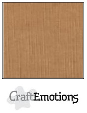 CraftEmotions Linen Cardboard - Mocha (10 sheets)